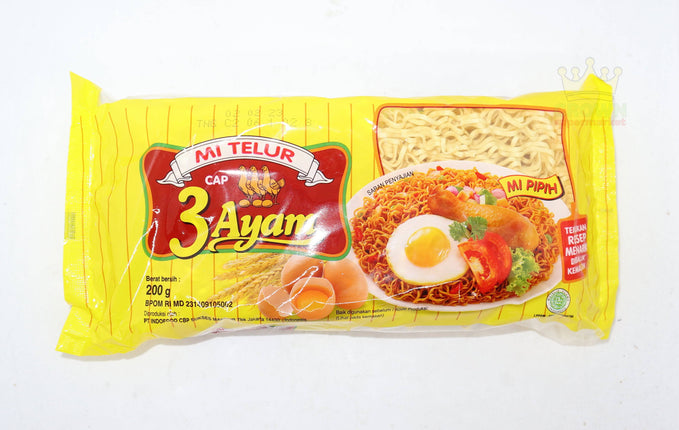 3 Ayam Dried Noodles 200g - Crown Supermarket