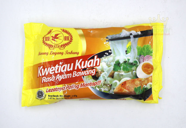 Burung Layang Terbang Kwetiau Kuah Rasa Ayam Bawang 67g - Crown Supermarket