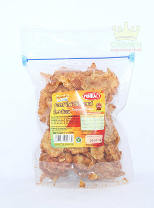 Pontiac Sweet Hot Bitternut Crackers (Emping Pedas) 200g - Crown Supermarket