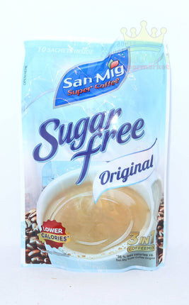 San Mig Coffee Mix 3 in 1 Sugar Free Original 7gx10 - Crown Supermarket