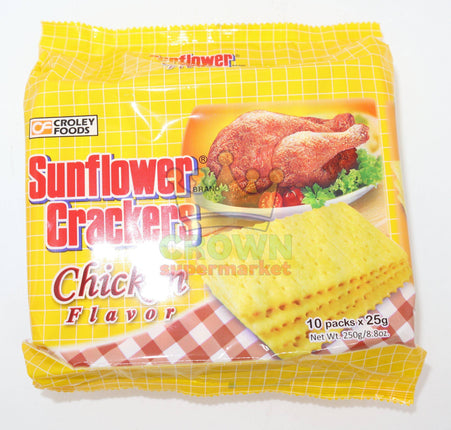 Croley Foods Sunflower Crackers Chicken 10 x 25g - Crown Supermarket