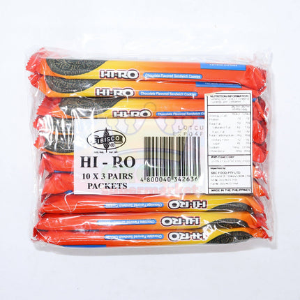 Fibisco Hi-Ro Chocolate Flavored Sandwich Cookies 330g (10x3 Pairs) - Crown Supermarket