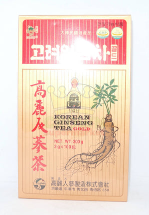 Korean Ginseng Tea Gold 100x3g - Crown Supermarket
