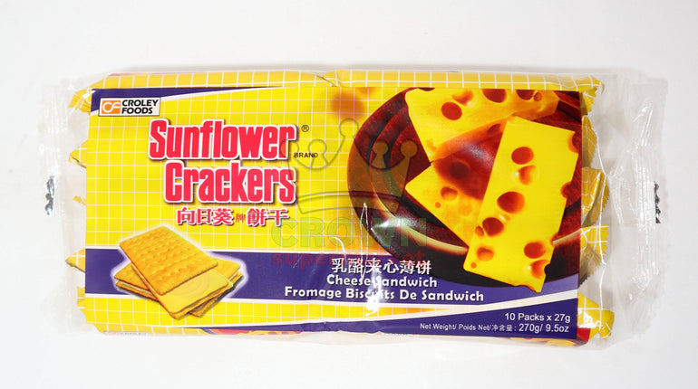 Croley Foods Sunflower Crackers Cheese 270g - Crown Supermarket