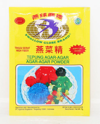 Swallow Globe Agar-Agar Powder Red 7g - Crown Supermarket