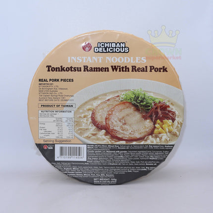 Wei Lih Ichiban Tonkotsu Ramen with Real Pork 185g - Crown Supermarket