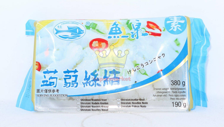 Fishwell Shirataki Noodles Knot (Konjac) 380g - Crown Supermarket