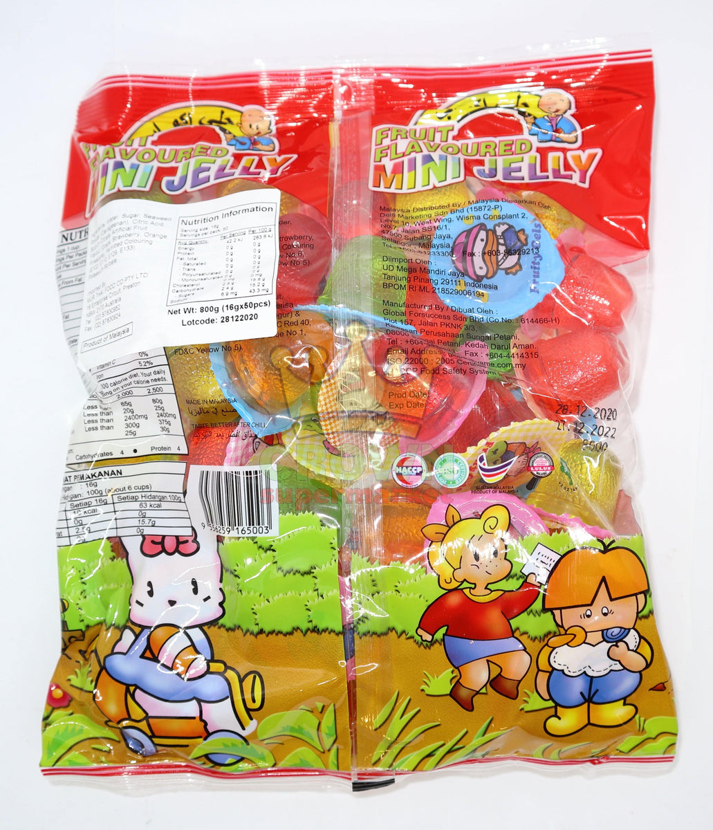 Yame Fruit Flavoured Mini Jelly Cup 50x16g Crown Supermarket