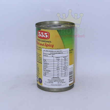 555 Fried Sardines Hot and Spicy 155g - Crown Supermarket