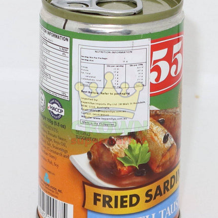 555 Fried Sardines with Tauci 155g - Crown Supermarket