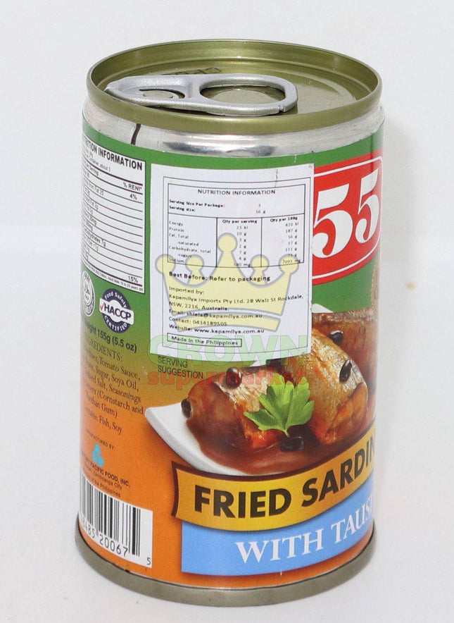 555 Fried Sardines with Tauci 155g - Crown Supermarket