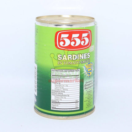 555 Sardines in Tomato Sauce 425g - Crown Supermarket