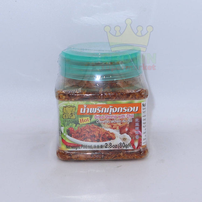 Chang Dried Shrimp with Chili Hot 80g - Crown Supermarket
