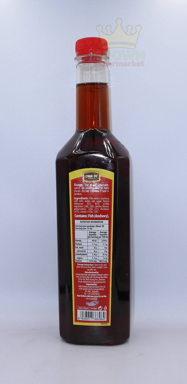 Chin-Su Nam Ngu Fish Sauce 750ml - Crown Supermarket