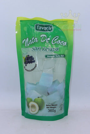 Favora Nata de Coco Blackcurrant 360g