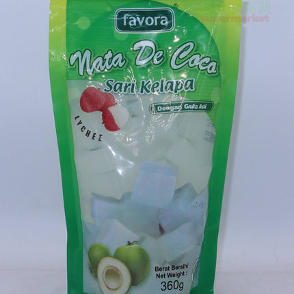 Favora Nata de Coco Lychee 360g