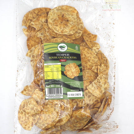 Grein Tempeh Soybean Crackers Spicy 150g - Crown Supermarket