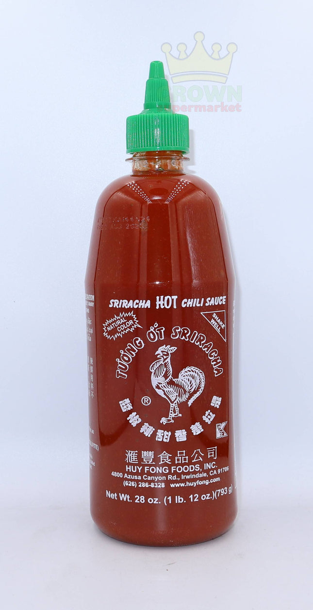 Huy Fong Foods Sriracha Hot Chili Sauce 793g - Crown Supermarket
