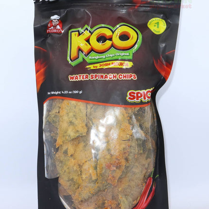 KCO Water Spinach Chips (KangKong Chips) Spicy 120g