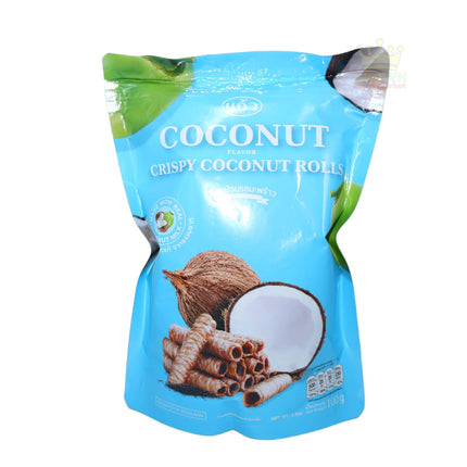 Kaew Crispy Coconut Rolls Coconut Flavor 100g - Crown Supermarket