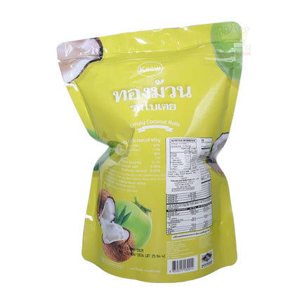 Kaew Crispy Coconut Roll Pandanus Flavor 100g - Crown Supermarket