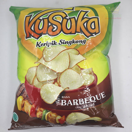 Kusuka Keripik Singkong Rasa Barbeque (Cassava Chips) 180g - Crown Supermarket