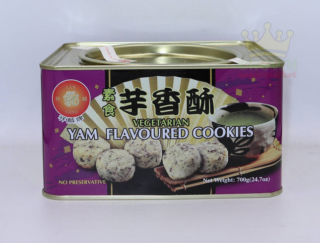 Lan Vang Vegetarian Yam Flavoured Cookies 700g - Crown Supermarket