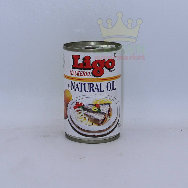 Ligo Mackerel in Natural Oil 155g - Crown Supermarket