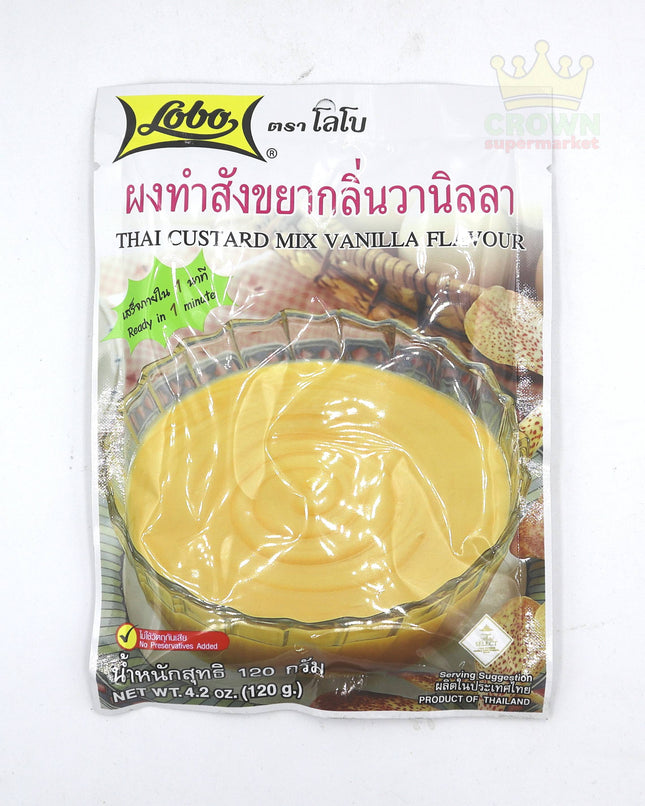 Lobo Thai Custard Mix Vanilla Flavour 120g - Crown Supermarket