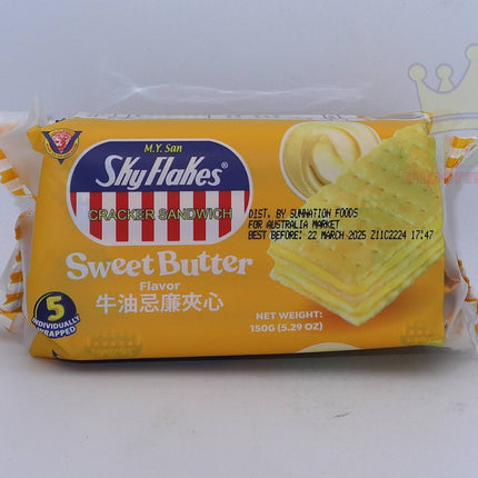 M.Y. San SkyFlakes Sweet Butter Flavor 150g - Crown Supermarket