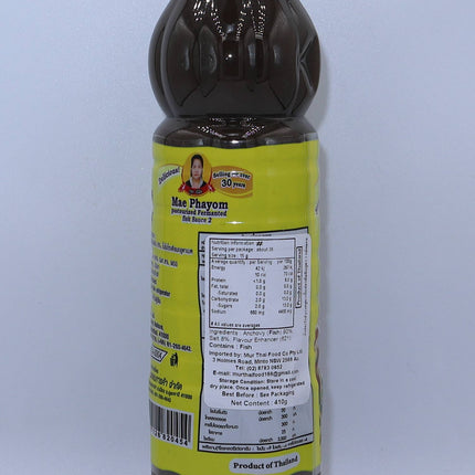 Mae Phayom Pasteurized Fermented Fish Sauce (Yellow) 410g