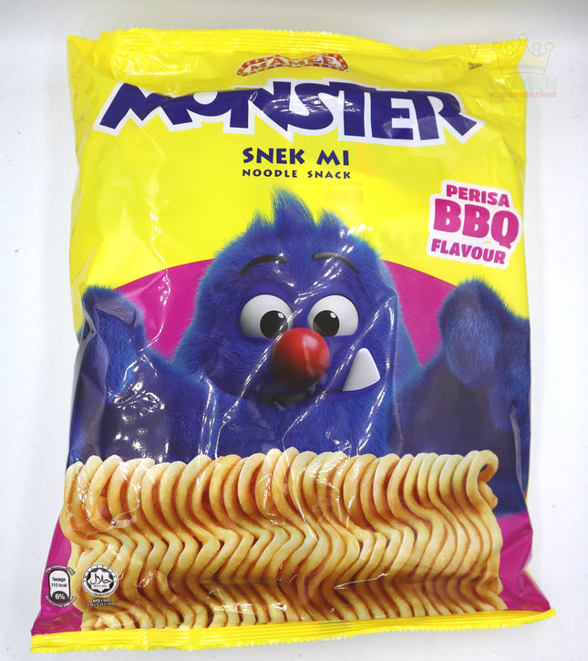Mamee Monster Noodle Snack BBQ Flavor 8x25g - Crown Supermarket