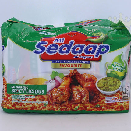 Mi Sedaap Spicy'Licious Dengan Sambal Hijau 5x86g