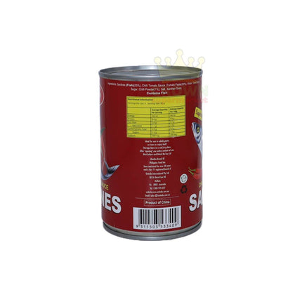 Monika Sardines Chilli Tomato Sauce 425g - Crown Supermarket