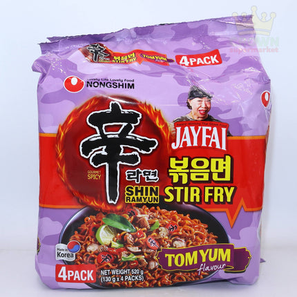 Nongshim Shin Ramyun Jay Fai Stir Fry Tom Yum 4x130g