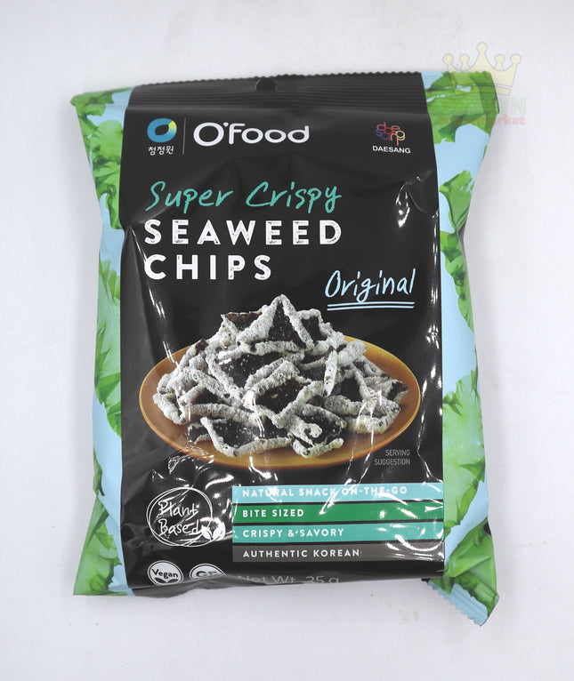 O'Food Super Crispy Seaweed Chips Original 35g - Crown Supermarket