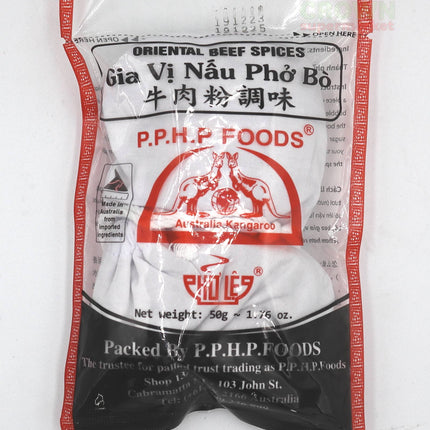 P.P.H.P Gia Vi Nau Pho Bo (2 Bags) 50g - Crown Supermarket
