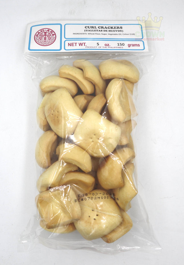 Pagasa Curl Crackers (Galletas de Huevos) 150g - Crown Supermarket