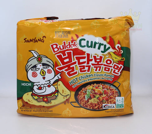 Samyang Buldak Hot Chicken Curry Flavor Ramen 5x140g