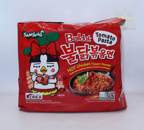 Samyang Buldak Hot Chicken Tomato Pasta Flavor Ramen 5x140g - Crown Supermarket