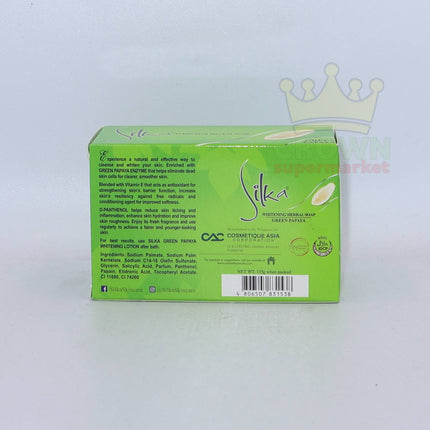 Silka Whitening Herbal Soap Green Papaya 135g - Crown Supermarket