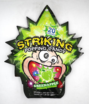 Striking Popping Candy Green Apple 20x1.5g