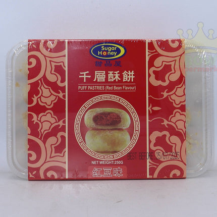 Sugar Honey Puff Pastries (Red Bean Flavour) 250g