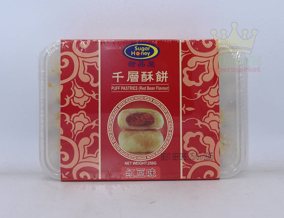 Sugar Honey Puff Pastries (Red Bean Flavour) 250g