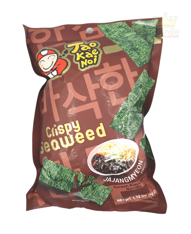 Taokaenoi Crispy Seaweed Jajangmyeon Korean Black Bean Noodle Flavor 32g