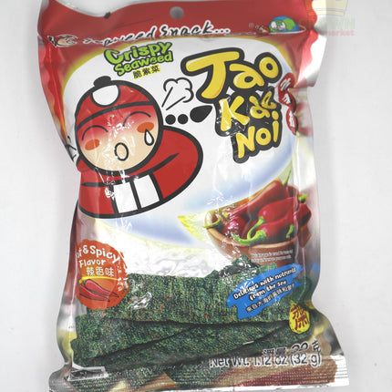 Taokaenoi Crispy Seaweed Snack Hot&Spicy Flavor 32g