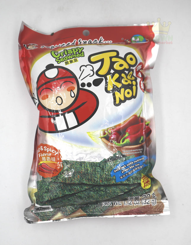 Taokaenoi Crispy Seaweed Snack Hot&Spicy Flavor 32g