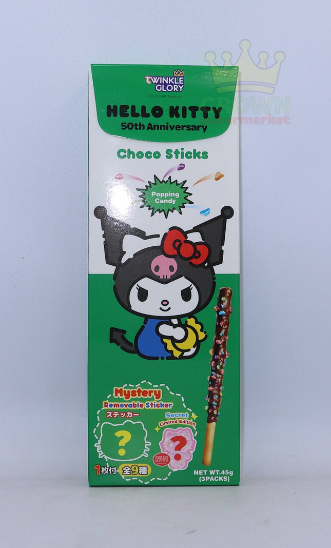 Twinkle Glory Hello Kitty Choco Sticks Popping Candy 45g