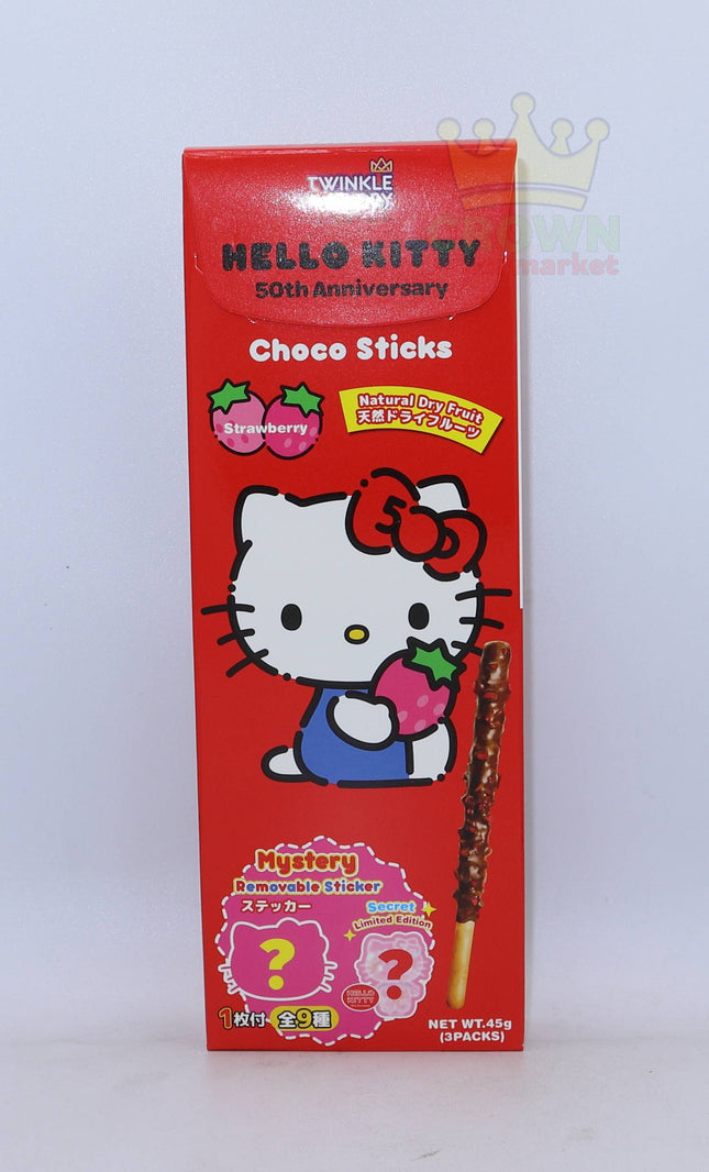 Twinkle Glory Hello Kitty Choco Sticks Strawberry 45g