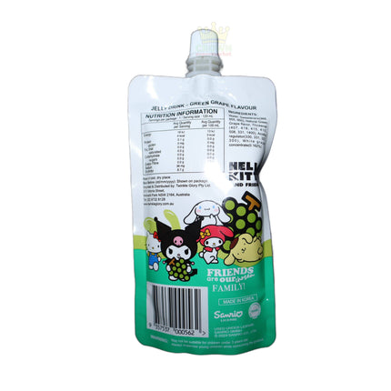 Twinkle Glory Hello Kitty Jelly Drink Green Grape Flavor 120ml - Crown Supermarket